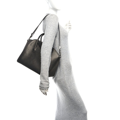 Givenchy Metallic Sugar Goatskin Medium Antigona Gunmetal 2 of 10
