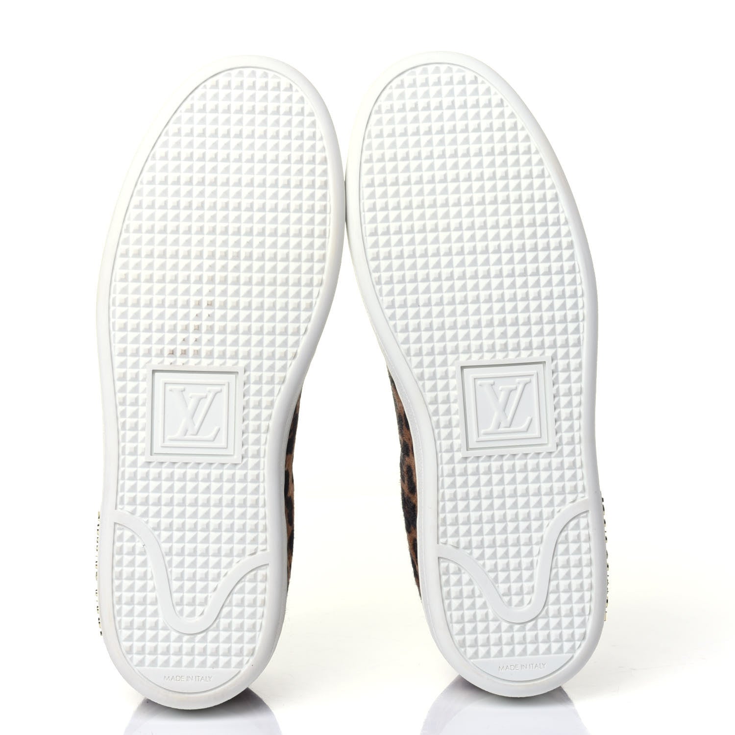 Louis Vuitton Calfskin Pony Hair Leopard Monogram Frontrow Sneakers 35 7 of 11