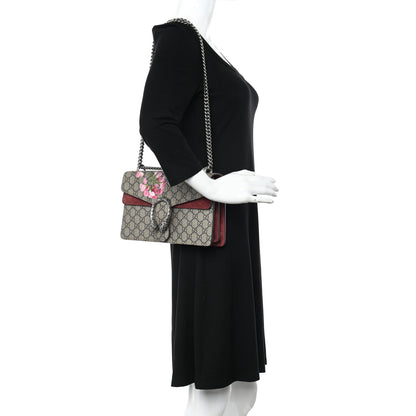 Gucci GG Supreme Monogram Blooms Small Dionysus Shoulder Bag Beige Multicolor Dry Rose 2 of 11