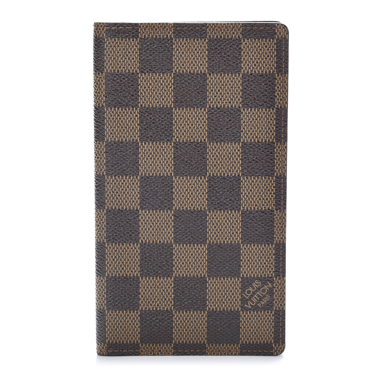 Damier Ebene Checkbook Cover Wallet