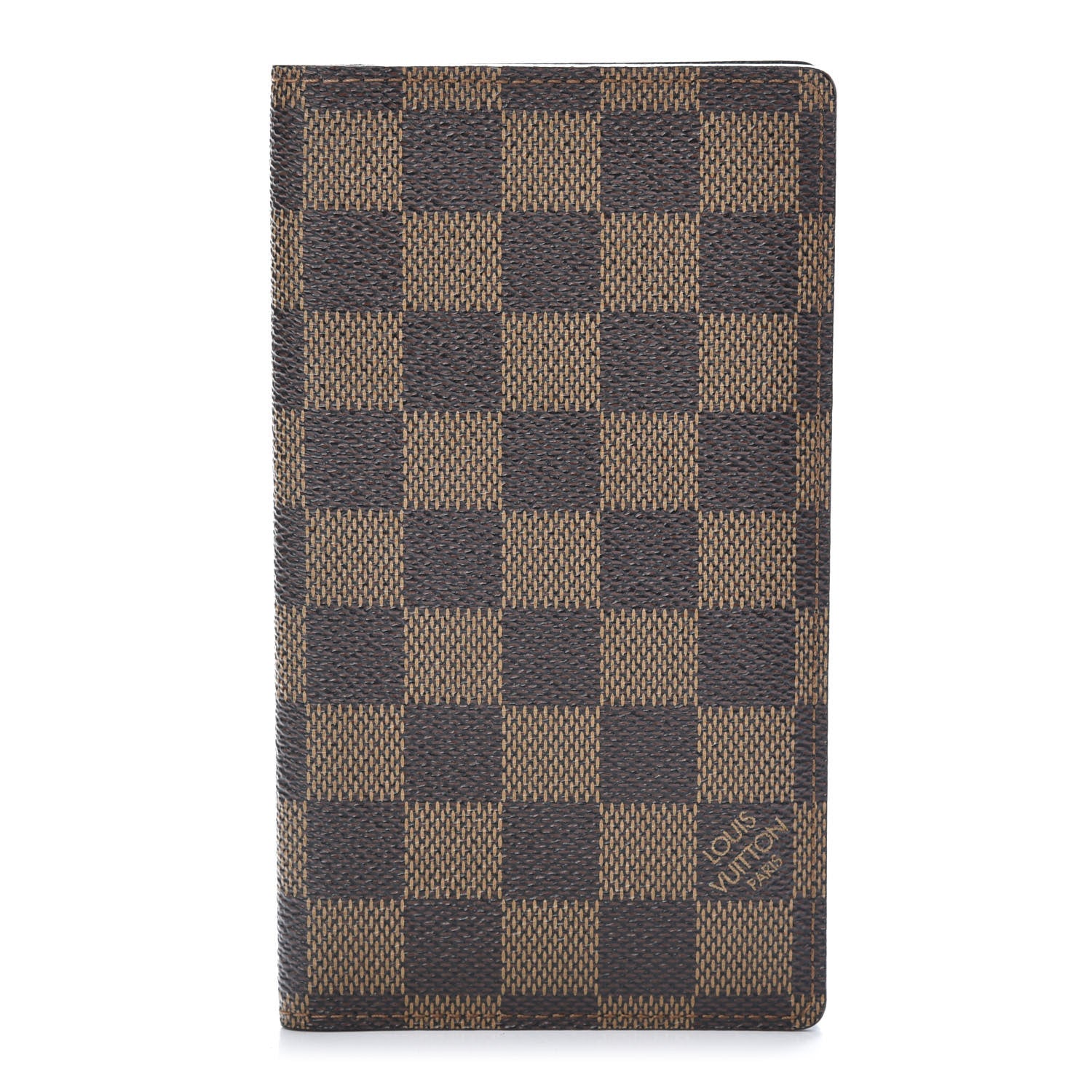 Louis Vuitton Damier Ebene Checkbook Cover Wallet 1 of 7