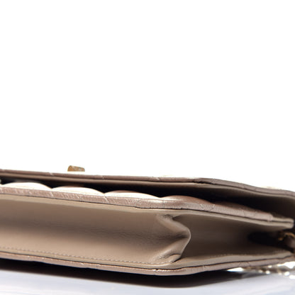 Chanel Metallic Calfskin Reissue Wallet On Chain WOC Gold 9 of 9
