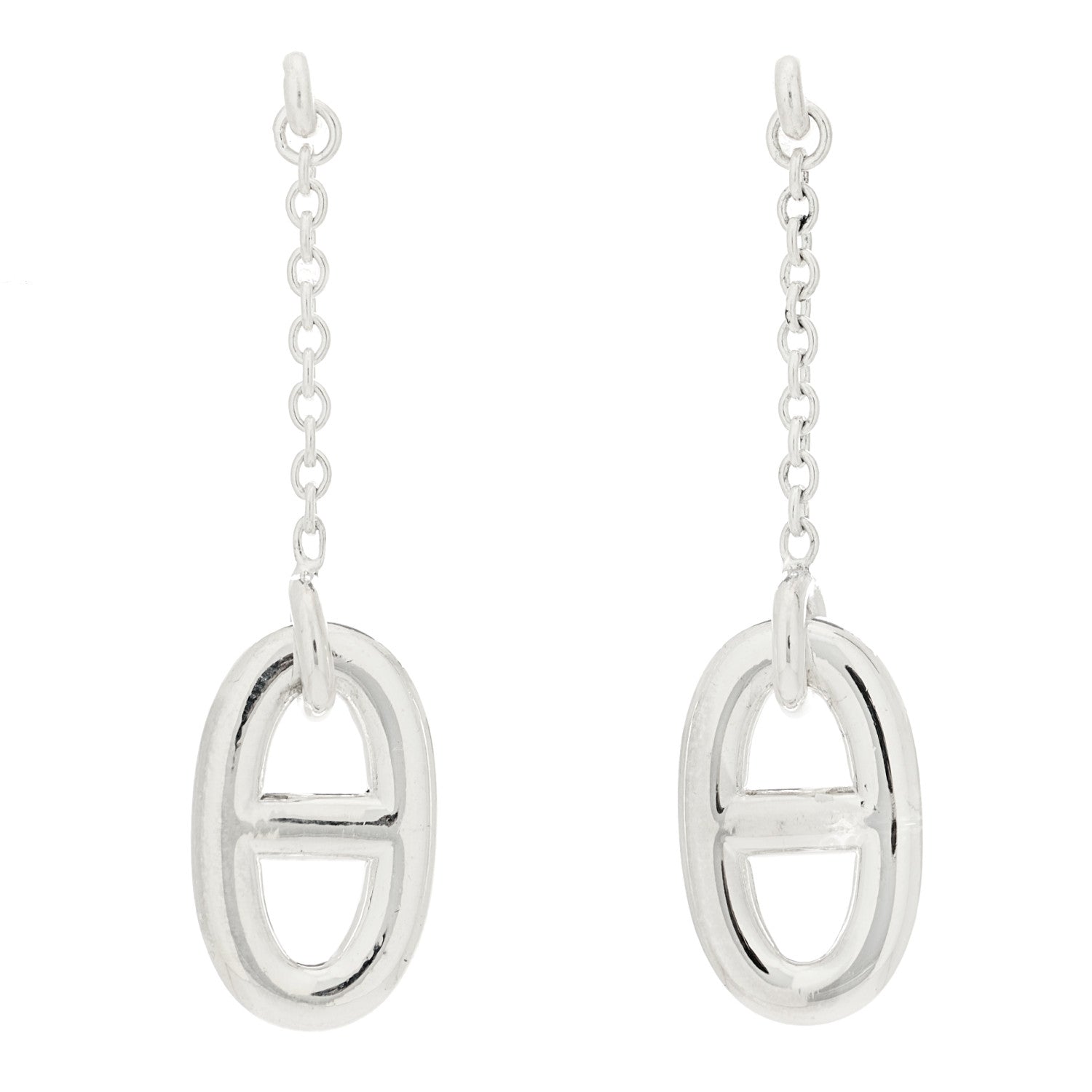 Hermes Sterling Silver Farandole Drop Earrings 1 of 4