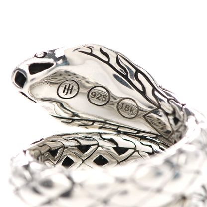 John Hardy Sterling Silver 18K Yellow Gold Legends Cobra Coil Ring 54 6.75 4 of 4