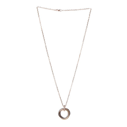 Cartier 18K Pink White Yellow Gold Diamond Trinity Pendant Necklace 3 of 7