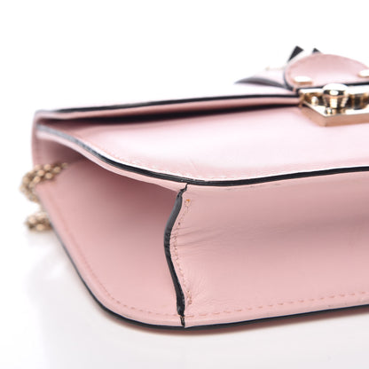 Valentino Garavani Vitello Small Glam Lock Rockstud Flap Water Rose 8 of 9