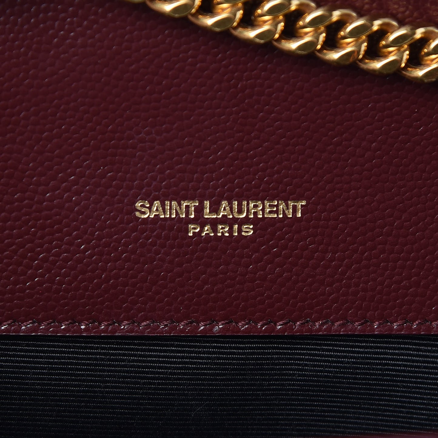 Grain De Poudre Textured Mixed Matelasse Triquilt Small Monogram Satchel Burgundy