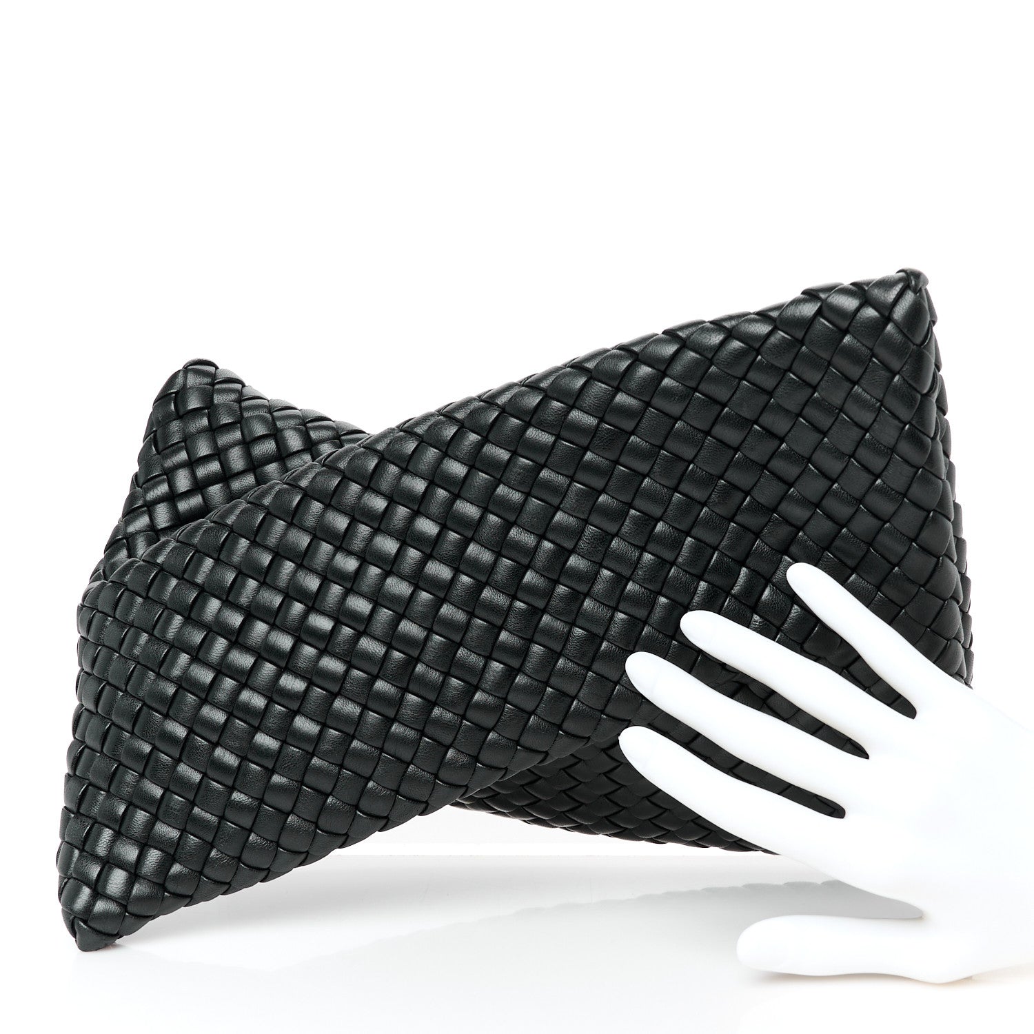 Bottega Veneta Nappa Intrecciato Crisscross Clutch Black 5 of 17