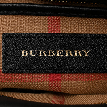 Burberry Soft Grain Calfskin Small Buckle Zip Bag Black 6 of 14