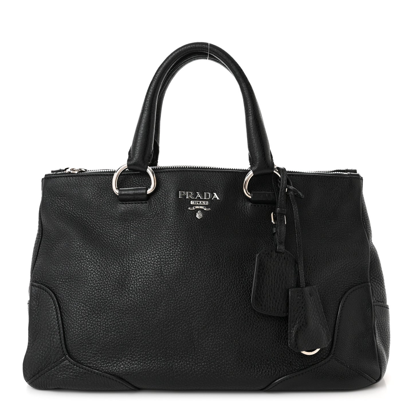 Vitello Daino Tote Black