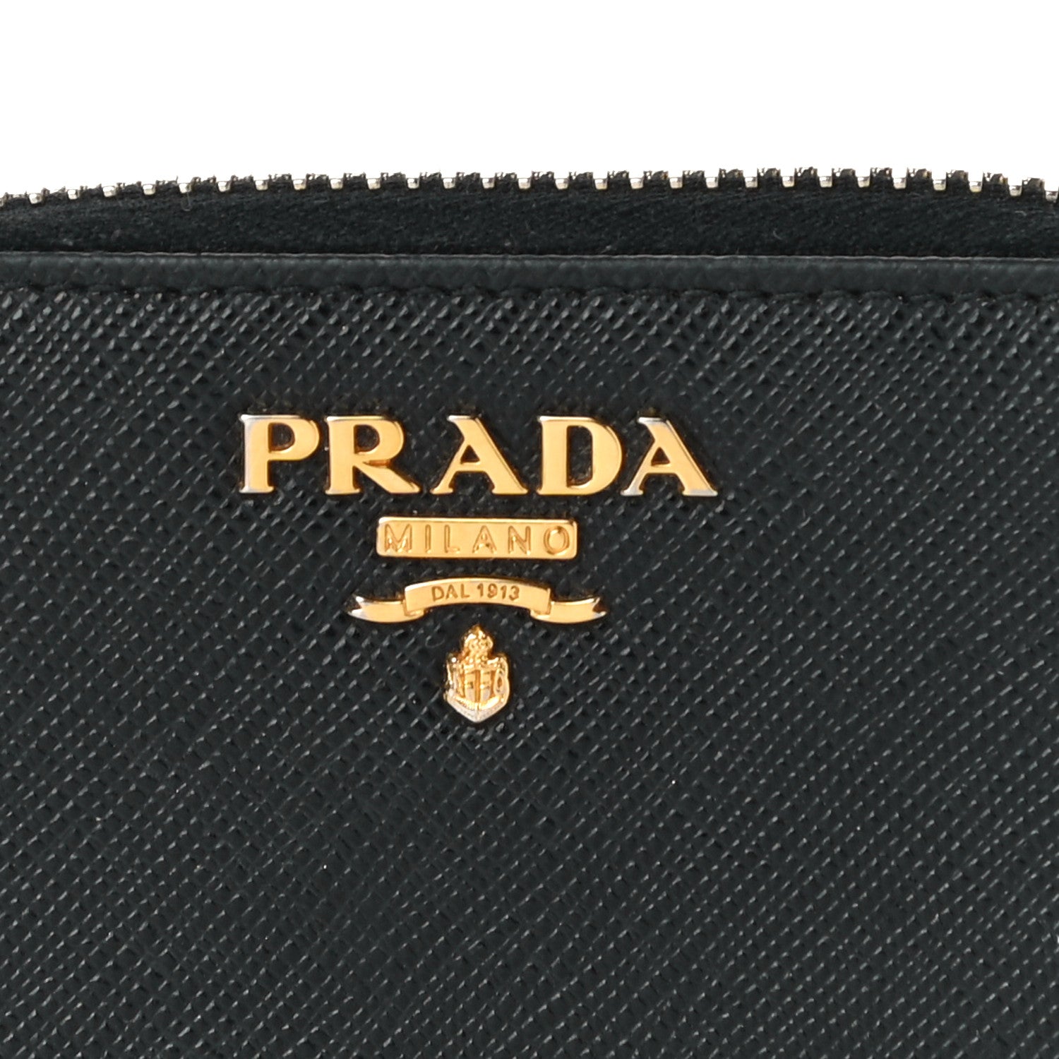 Prada Saffiano Metal Coin Purse Black 7 of 10