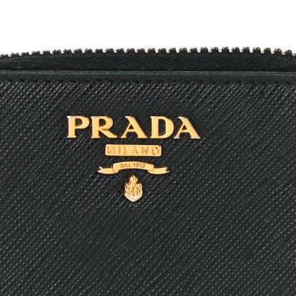 Prada Saffiano Metal Coin Purse Black 7 of 10