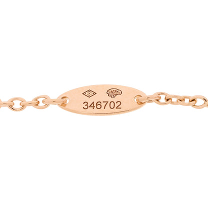 Christian Dior 18K Yellow Rose Gold Diamond Multi Gemstone Rose Des Vents 5 Charm Bracelet 6 of 7