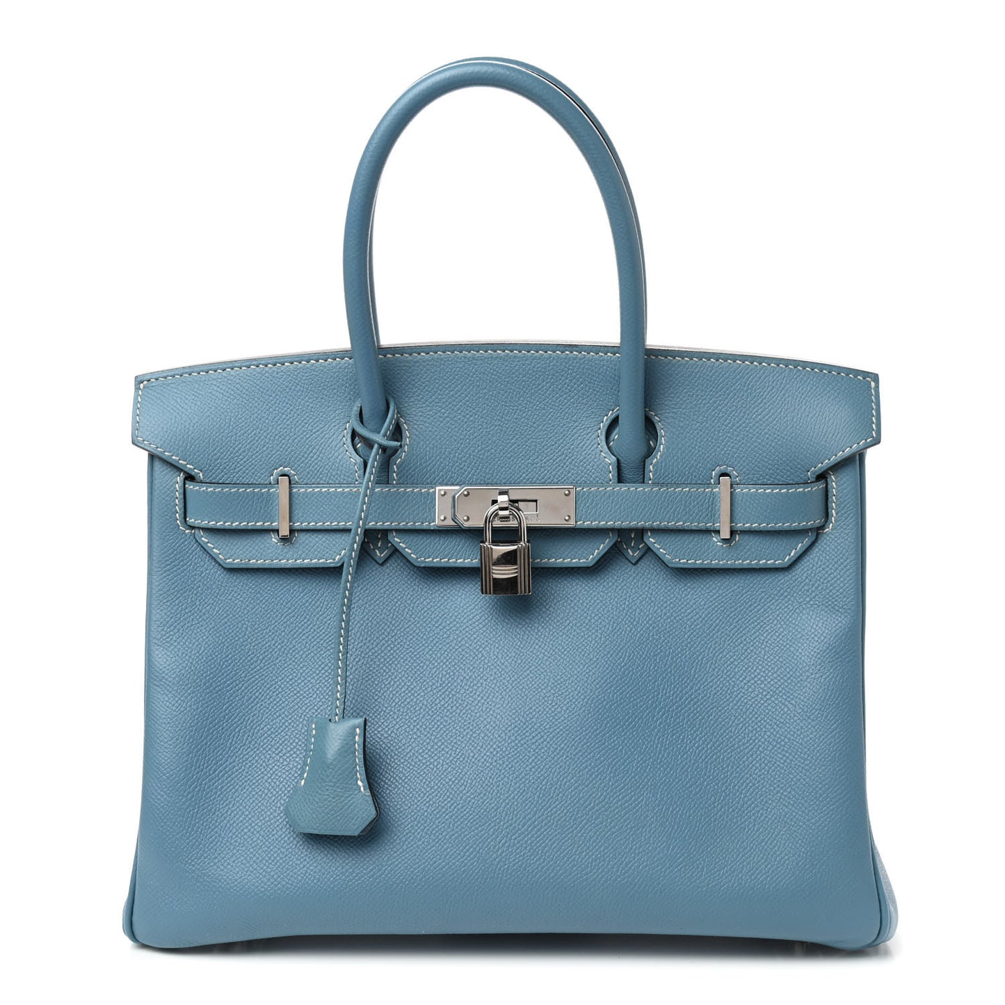Epsom Birkin 30 Blue Jean