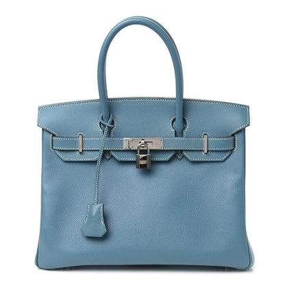 Hermes Epsom Birkin 30 Blue Jean 1 of 10