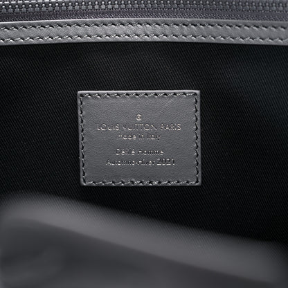 Louis Vuitton Wool Cotton Monogram Jacquard Embroidered LV Felt Keepall Bandouliere 50 Gris 5 of 11