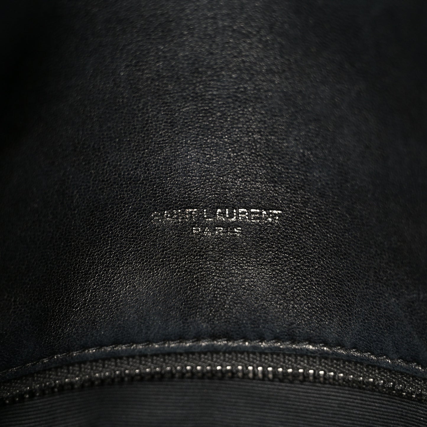 Lambskin Quilted Monogram Monochrome Medium Loulou Puffer Chain Satchel Black