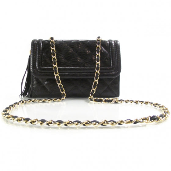 Chanel Vintage LIZARD Tassel Flap Bag 1 of 12