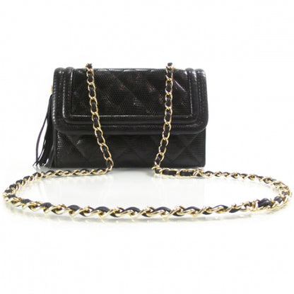 Chanel Vintage LIZARD Tassel Flap Bag 1 of 12