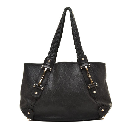 Gucci Guccissima Small Pelham Shoulder Bag Black 1 of 9