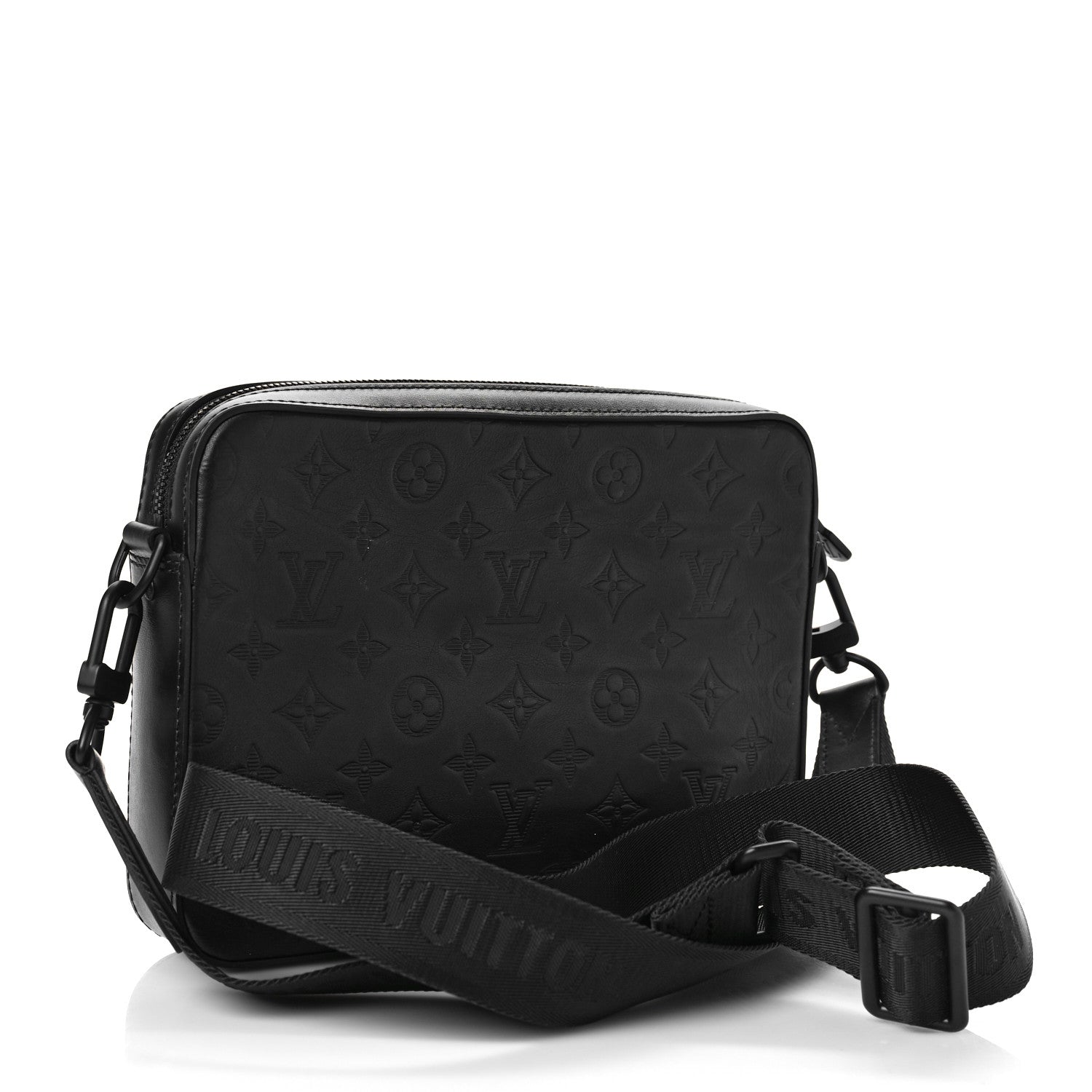 Louis Vuitton Calfskin Monogram Shadow Duo Messenger Black 2 of 8