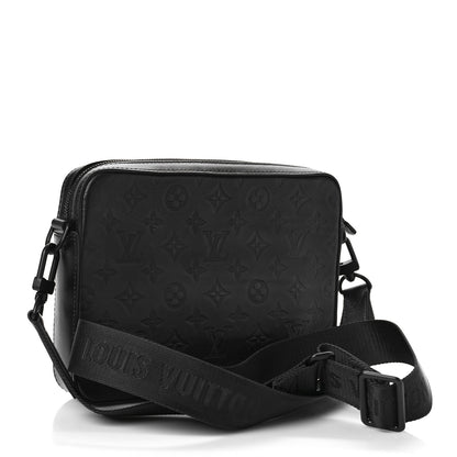 Louis Vuitton Calfskin Monogram Shadow Duo Messenger Black 2 of 8