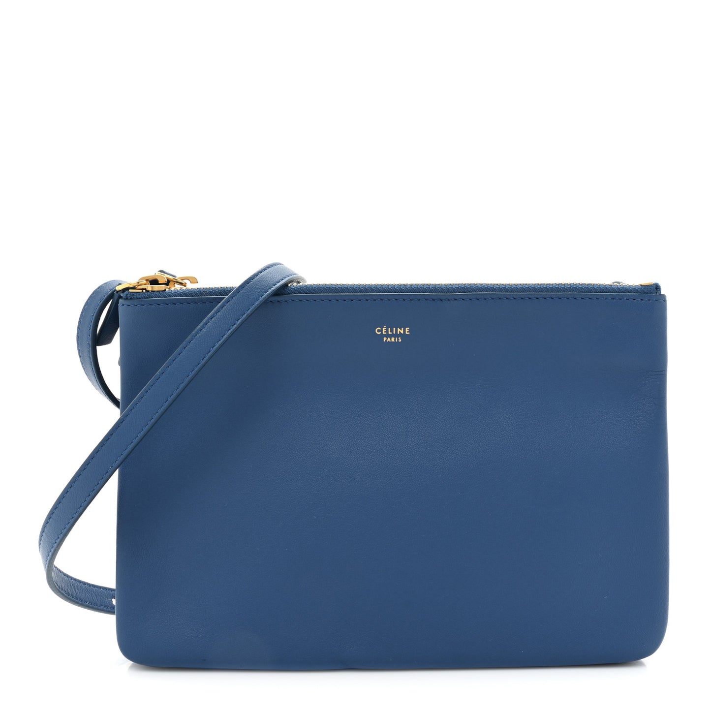Lambskin Small Trio Crossbody Bag Indigo