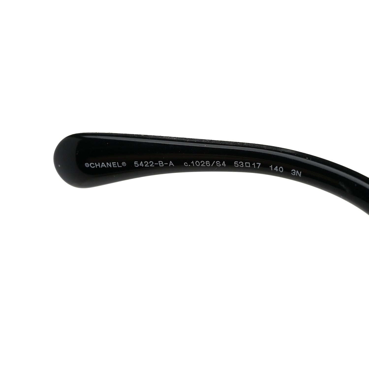 Chanel Acetate Strass Square Sunglasses 5422-B-A Black White 5 of 7