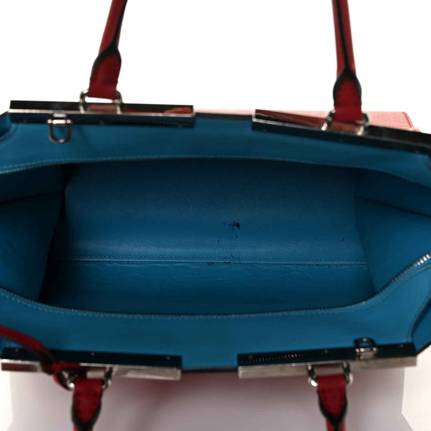 Vitello Dolce Shiny Nappa Petite 3Jours Tote Mattone Maldives