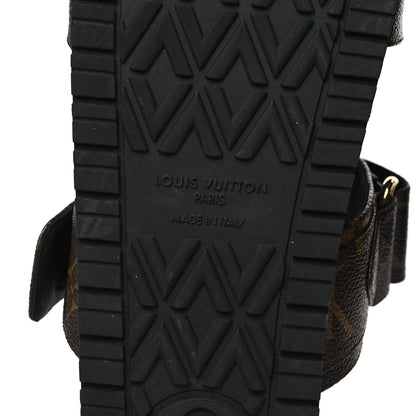 Louis Vuitton Monogram Bom Dia Mule Sandals 40 Black 6 of 9