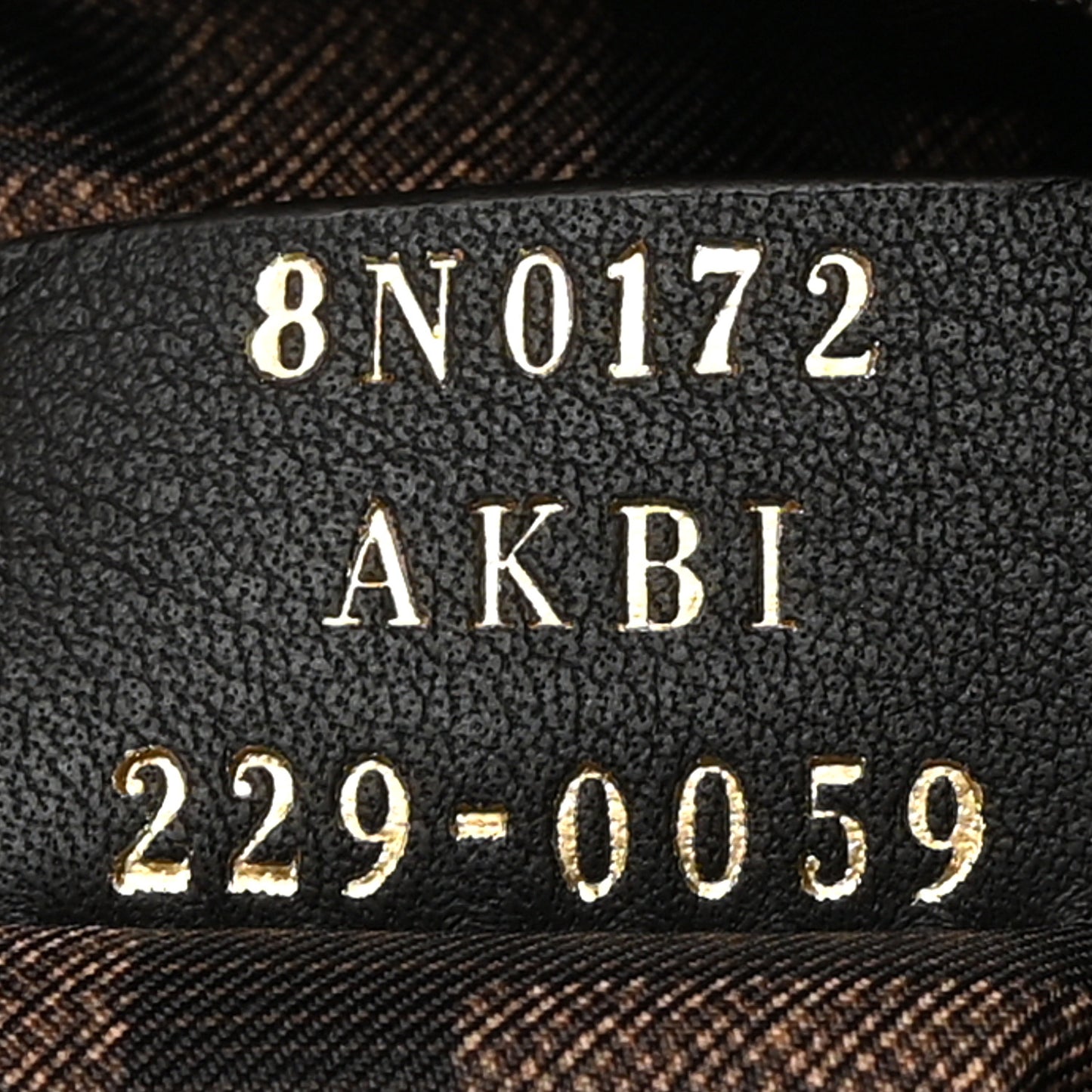 Fabric Jacquard FF 1974 Small Trapezoid Beauty Pouch Tobacco Moro Black