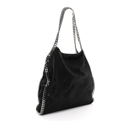 Stella McCartney Shaggy Deer Falabella Fold Over Tote Black 3 of 9