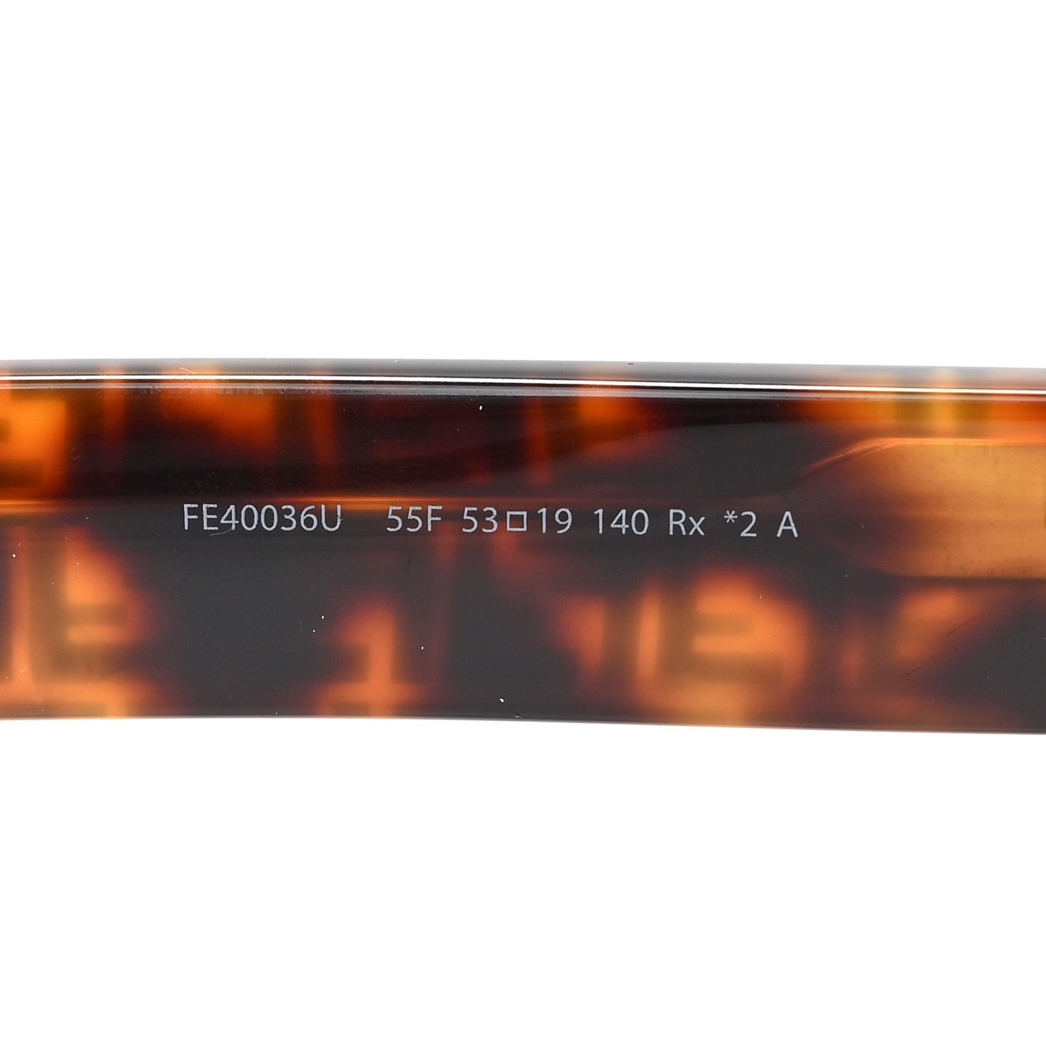 Fendi Acetate Fendi Bold Sunglasses FE40036U Havana Black 6 of 6