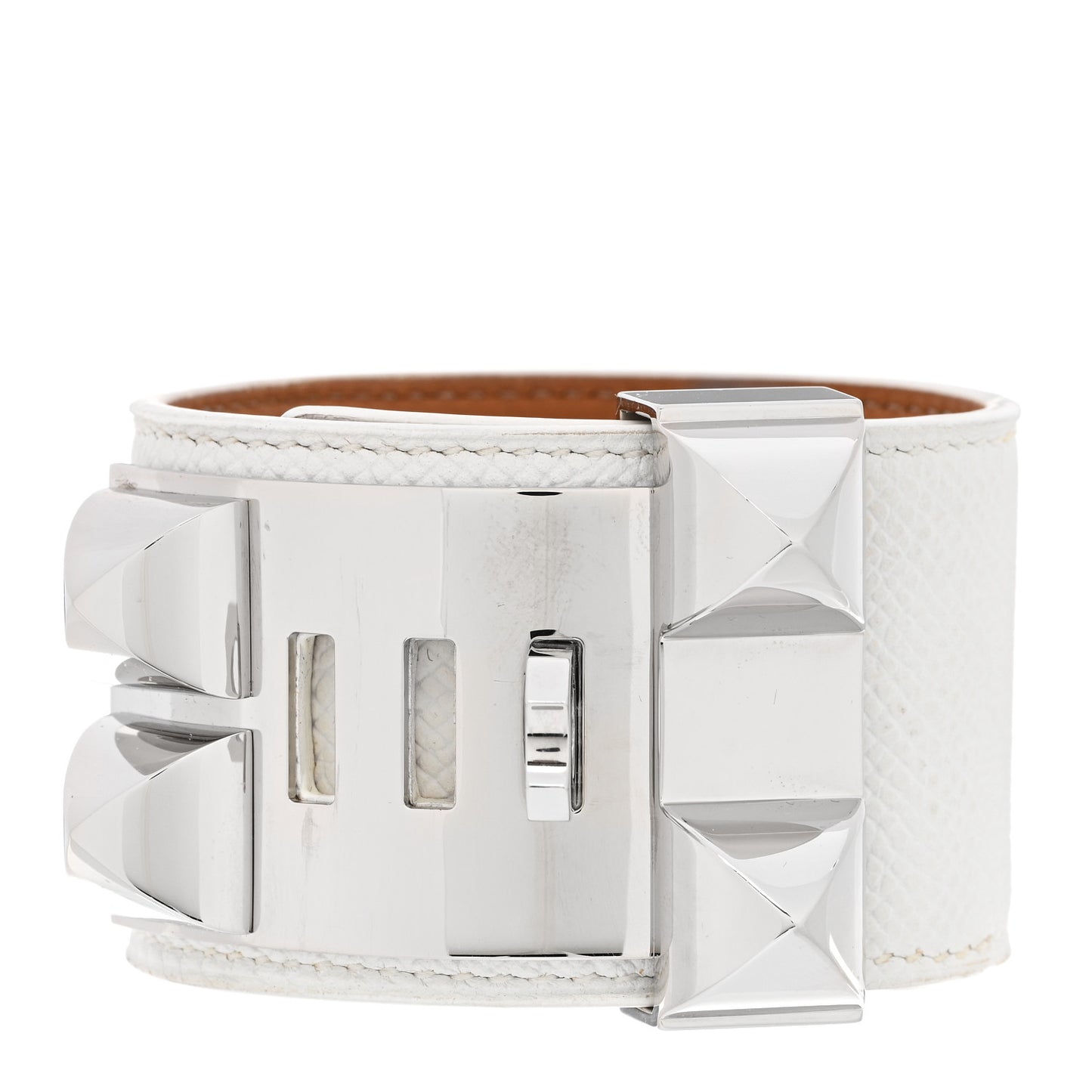 Epsom Collier De Chien CDC Bracelet S Blanc White