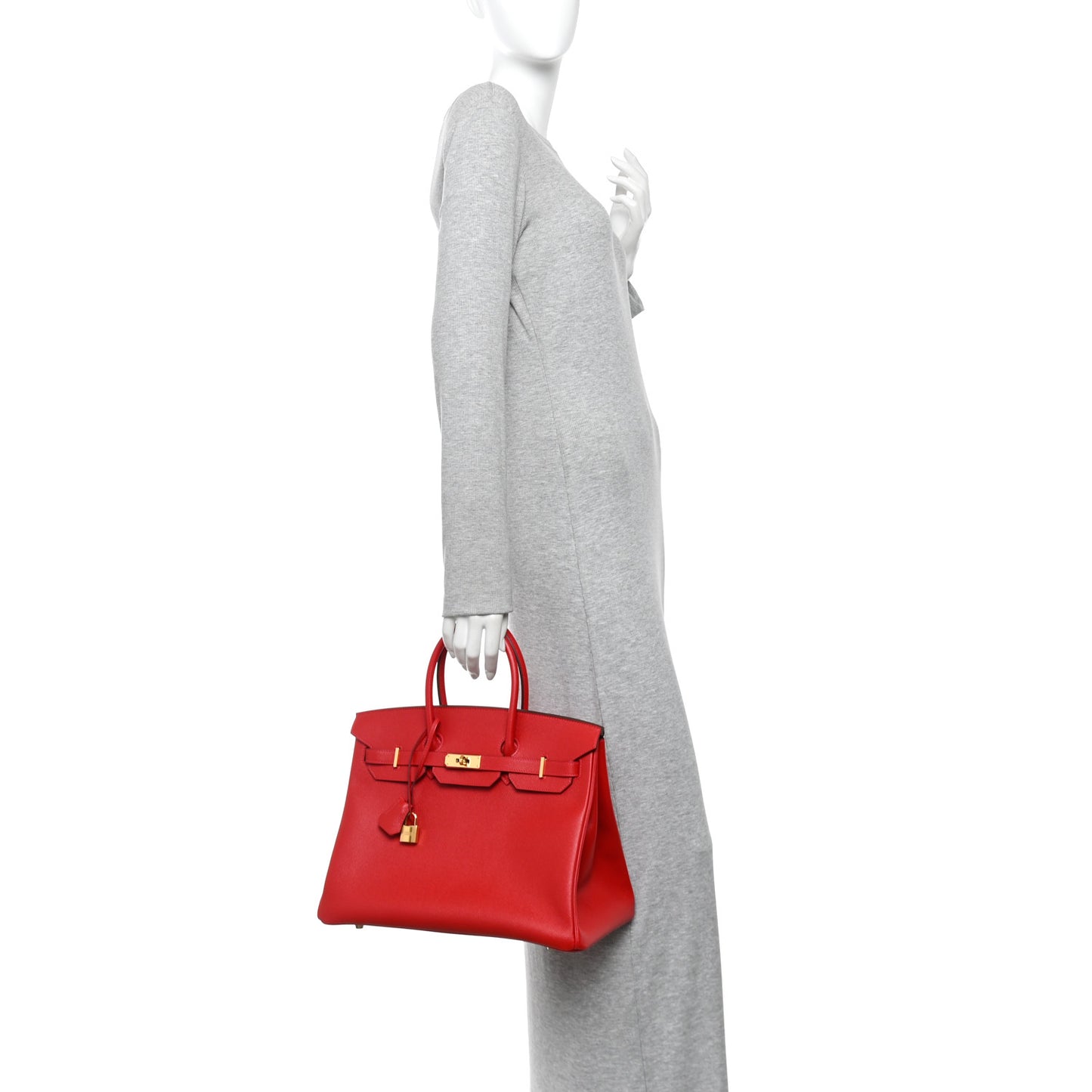 Epsom Birkin 35 Rouge Casaque