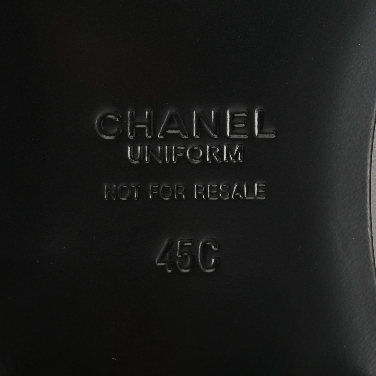 Chanel Calfskin Mens Stitched CC Loafers 45 Black 7 of 9