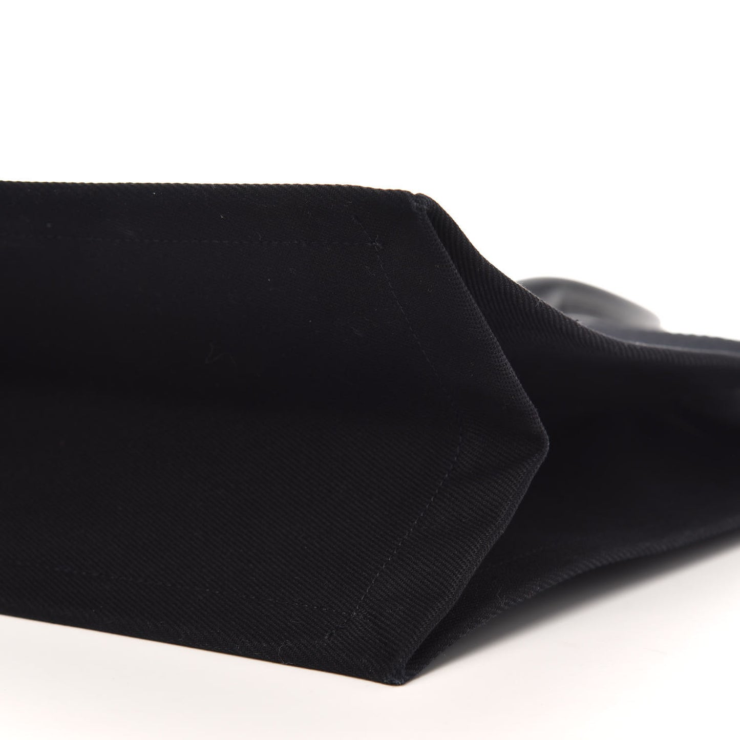 Linen Calfskin Rive Gauche Tote Black