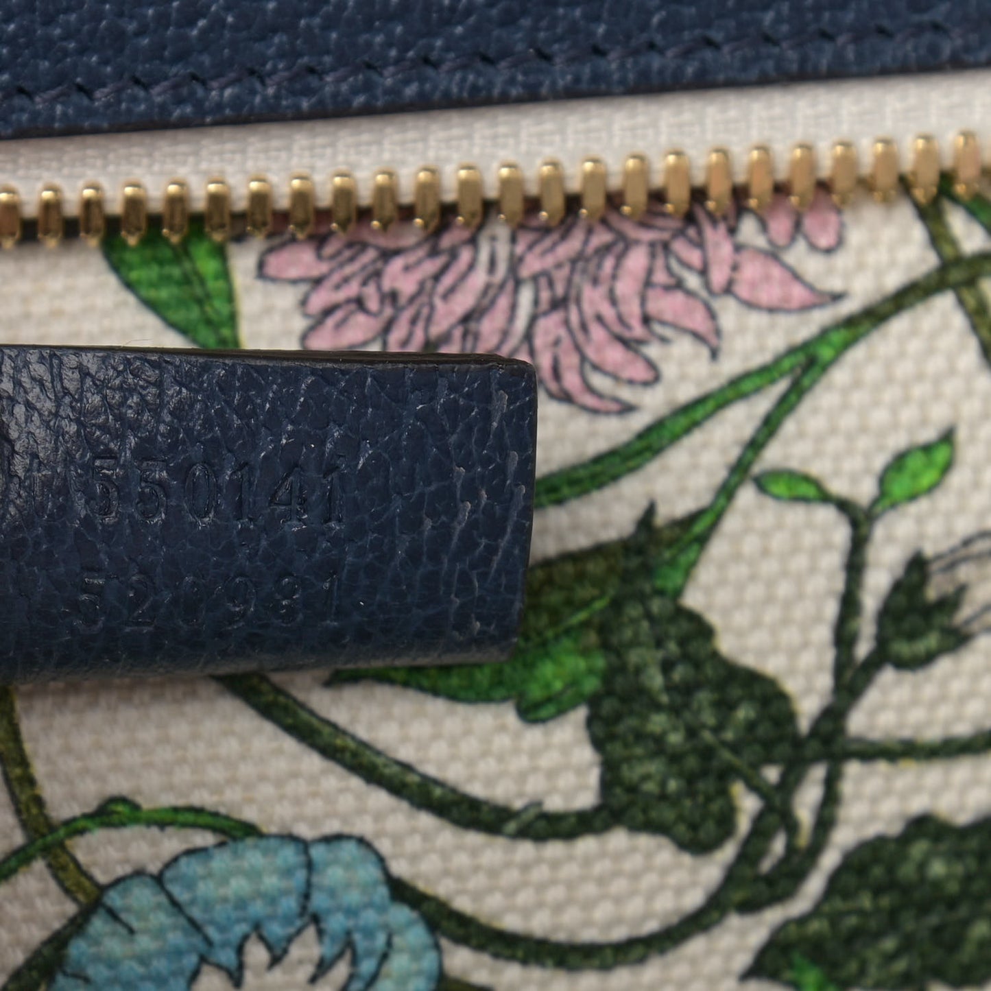 Canvas Medium Flora Tote White Multicolor Blue Agata