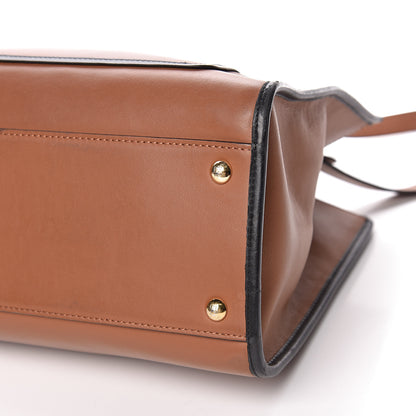 Fendi Vitello Century Opaco F is Fendi Bi-Color Regular Runaway Satchel Corteccia Black 22 of 22