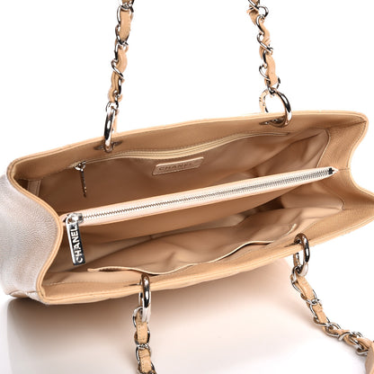 Chanel Caviar Quilted Grand Shopping Tote GST Beige Clair 5 of 9