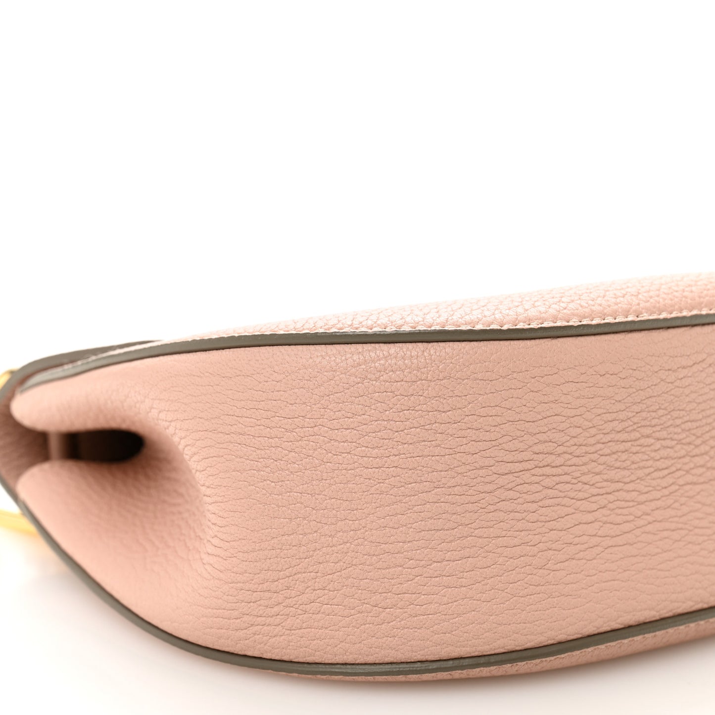 Grained Lambskin Drew Shoulder Bag Cement Pink