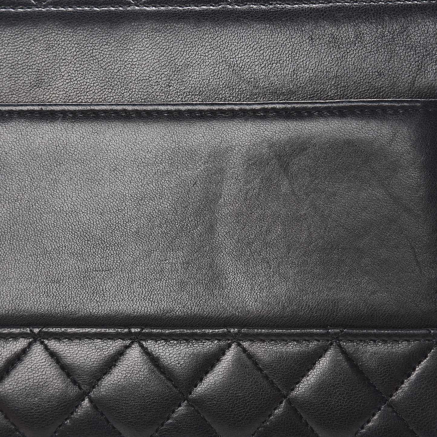 Lambskin Quilted Shoulder Flap Bag Black