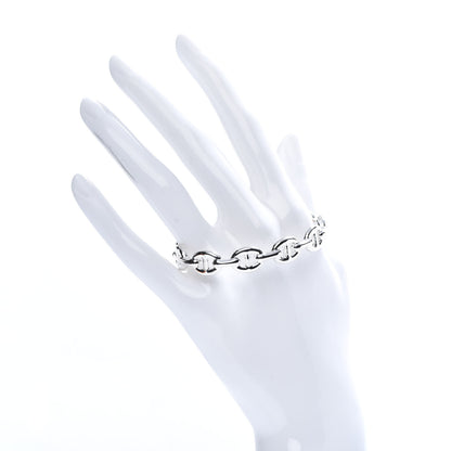 Hermes Sterling Silver MM Chaine d'Ancre Enchainee Cuff Bracelet ST 2 of 6