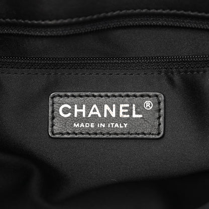 Chanel Lambskin Quilted Large Easy Carry Shopping Tote Black 6 of 11