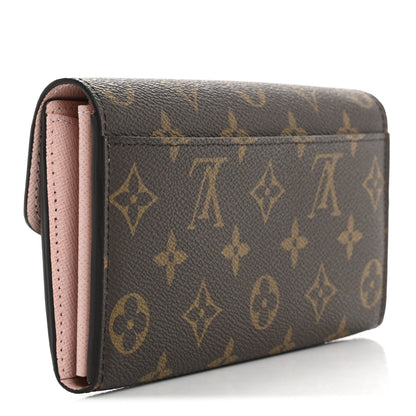 Louis Vuitton Monogram Sarah Wallet NM Rose Ballerine 3 of 9