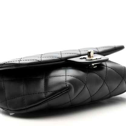 Chanel Calfskin Quilted CC Uniform Flap Belt Bag Black 10 of 11