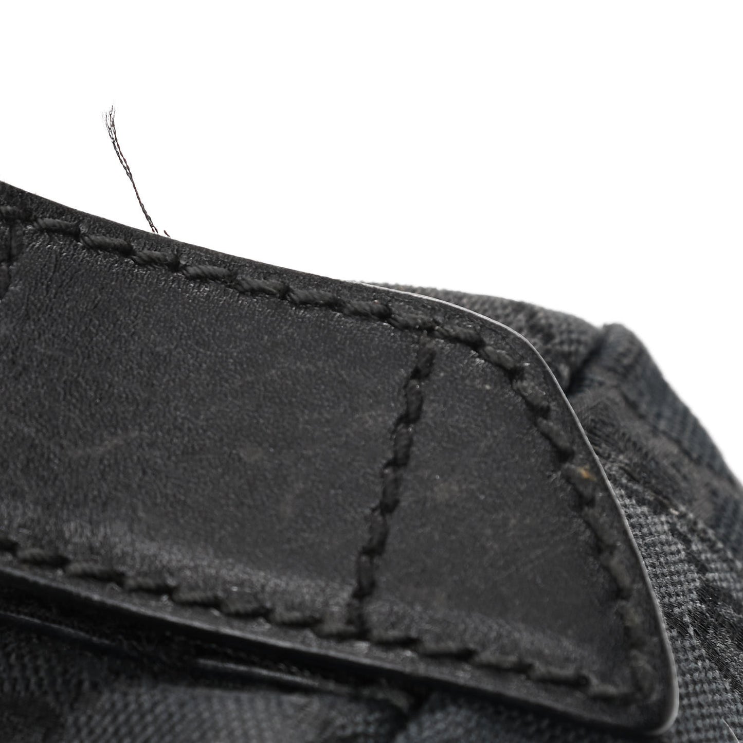 Monogram Small Double Buckle Flap Messenger Bag Black