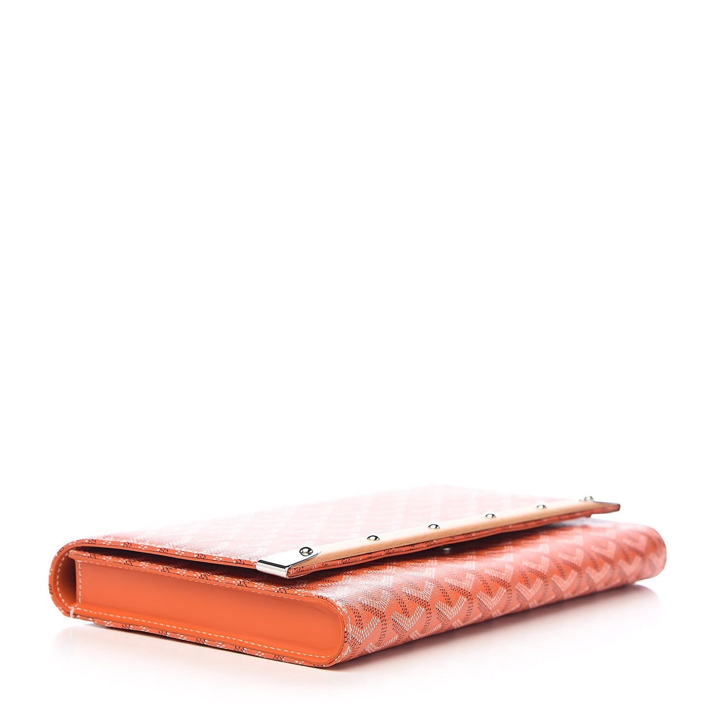 Goyardine Monte Carlo Bois Clutch Orange
