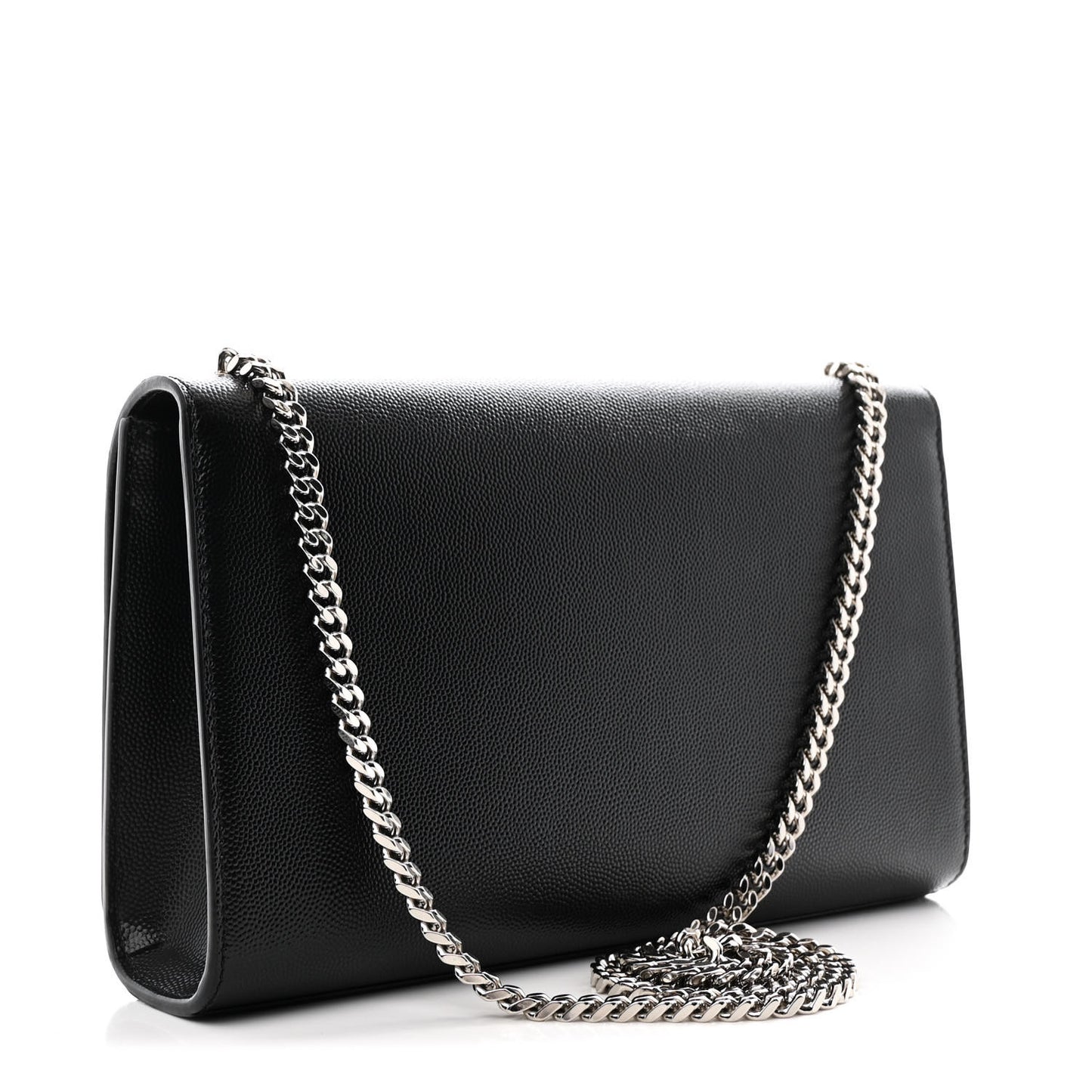 Grain De Poudre Medium Classic Monogram Kate Satchel Black