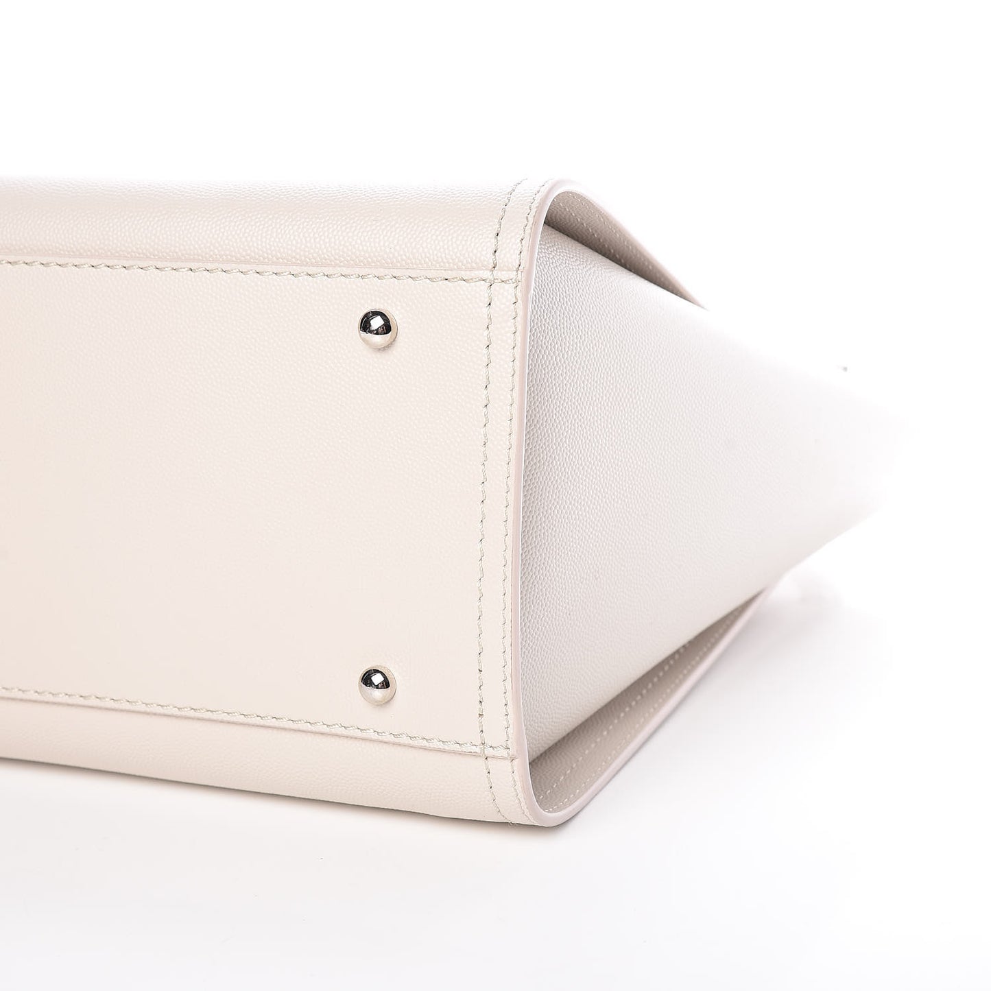 Caviar Small Studded Deauville Tote Ivory